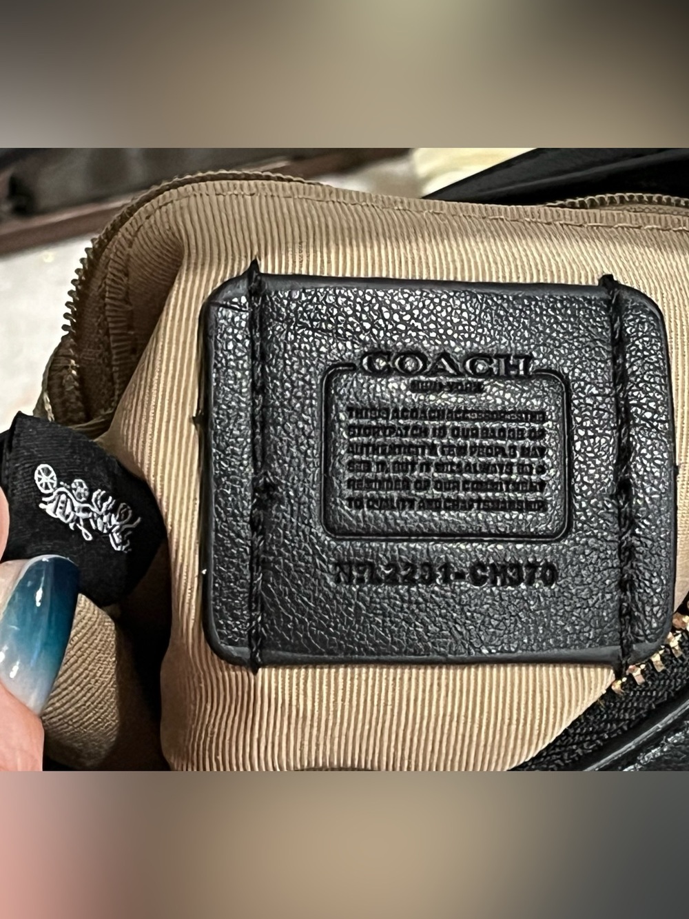 COACH Carmen Quilted Leather Mini Crossbody Bag CH370 EUC! - Picture 12 of 12